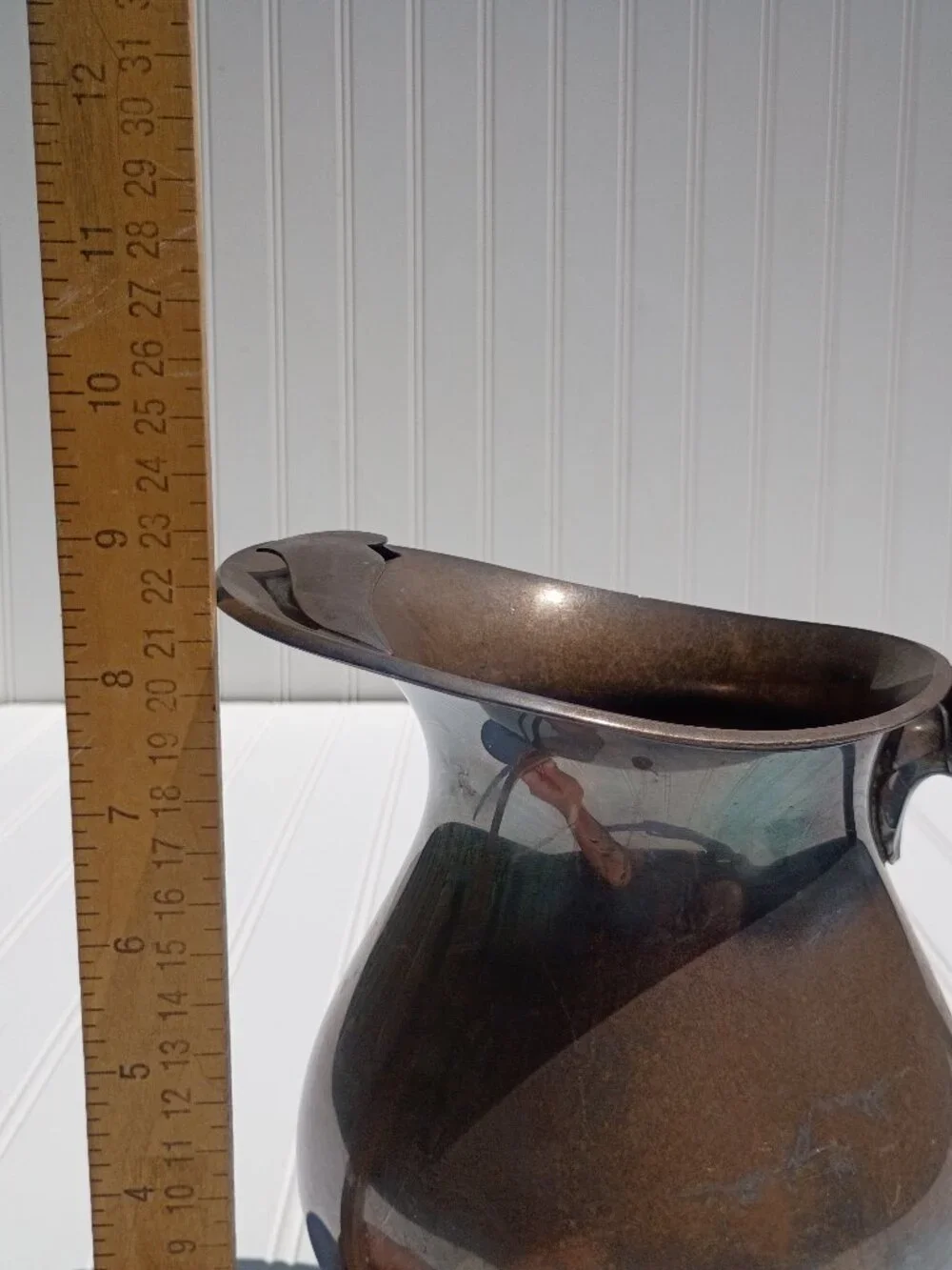 Vintage Wallace Silverplate Pitcher with Decorative Handle 2900 Made in USA MCM